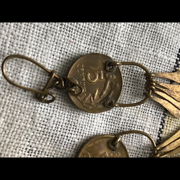 Artisan Made Peruvian Coin Earrings - Picture 4 of 5